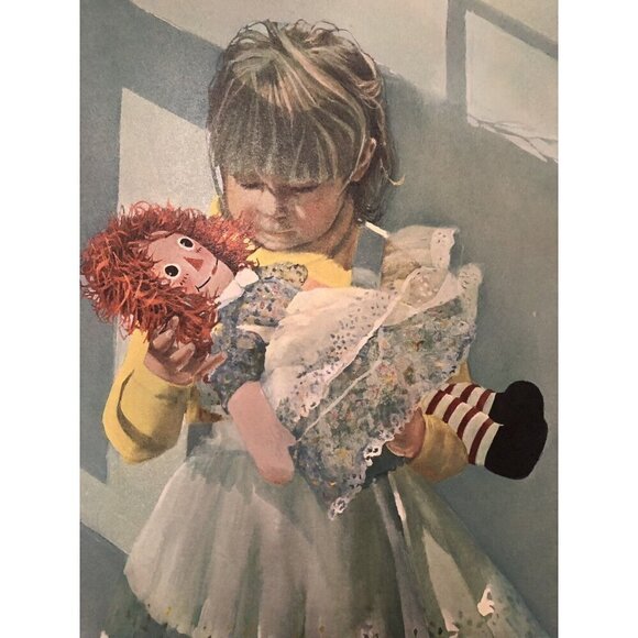 18"x20" Limited Edition Signed Numbered PRINT Raggedy Ann by CAROLYN BLISH 1979 - Picture 3 of 7